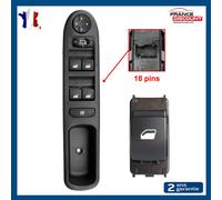 Piastra + Pulsante Alza Vetro Anteriore Per Peugeot 207 / 207 SW / 207+ 6490E2