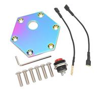 Piastra Pulsante Clacson Volante, Copertura Pulsante Clacson Volante da 70 Mm Tappo Piastra Esagonale per Pulsanti Volante a 6 Fori