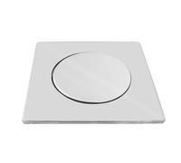 PIASTRA QUADRA ACCIAIO CON COPERCHIO PER GRIGLIA POZZETTI 200x130 mm