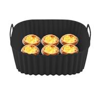 Piastra quadrata per friggitrice ad aria - Teglia antiaderente in silicone, teglia riutilizzabile resistente al calore | Pentole da cucina per arrostire, grigliare, preparare pizze, torte, pasti in ca