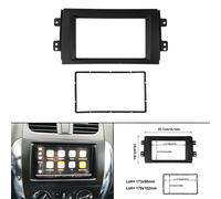 Piastra radio stereo nera telaio pannello cruscotto plastica materiale alta qual