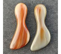 Piastra raschiante in corno naturale Gua Sha Board Face Lift Spa Massage Tool Rimozione delle rughe Raschietto for agopuntura tradizionale 1Pcs