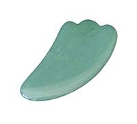 Piastra raschiante in giada for il massaggio del bordo raschiante for la bellezza del corpo viso (Color : Green)
