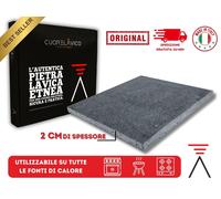 PIASTRA REFRATTARIA IN PIETRA LAVICA PER PER PIZZA DA FORNO E BARBECUE NO OLLARE