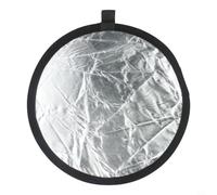 Piastra riflettore professionale per fotografia con cinque superfici riflettenti tra cui oro e argento, per uso in studio, design compatto pieghevole con rivestimento protettivo e custodia facile da