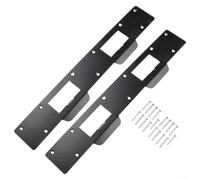 Piastra rinforzata con nove fori per viti per un montaggio sicuro e una maggiore resistenza alla rottura della porta (nero)