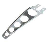 Piastra rinforzo parafango anteriore alluminio motocross enduro vintage cromato