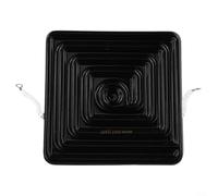 Piastra riscaldante a infrarossi incorporata da 120 mm, riscaldamento efficiente per macchine formatrici a vuoto con scelte di potenza (120 x 120 mm, nero, 400 W)