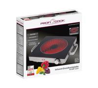 Piastra riscaldante a infrarossi ProfiCook singola PC-EKP 1210 (acciaio inossidabile) NEW