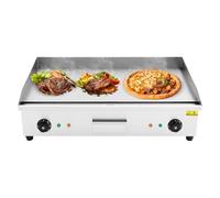 Piastra riscaldante da tavolo, 4400 W, per pancake da tavolo, griglia elettrica multifunzione per gastronomia, controllo della temperatura da 50 a 300 °C, per tutte le esigenze di cottura in privati e