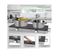 Piastra riscaldante doppia a infrarossi ProfiCook PC-DKP 1211 (acciaio inossidabile) NEW