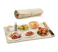 Piastra Riscaldante Elettrica, 6 Livelli & Spegnimento Automatico - Vassoio Riscaldante Elettrico e Tappetino Scaldavivande Avvolgibile (50-100°C) per Buffet, Casa