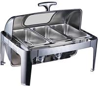 Piastra riscaldante per buffet in acciaio inossidabile per server elettrico per buffet - Server e riscaldatori per buffet. Set da buffet con pentole calde, pentola calda a buffet in acciaio inoss