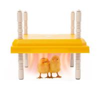 Piastra riscaldante per pulcini, altezza regolabile, per allevamento di pulcini, costante 40 °C, per fino a 15 pulcini e piccoli animali, accessorio per incubatore, 25 x 25 cm, 15 W