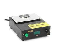 Piastra riscaldante per saldatura, 863D Digital BGA Pistola ad aria compressa for preriscaldamento della stazione di saldatura BGA for PCB Preriscaldamento e dissaldatura 530W per laboratorio di ripar