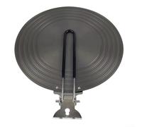 Piastra riscaldante per stufa a gas, 4 mm, per cucina domestica, piastra conduttiva per il calore, anti-bruciatura, piastra di scongelamento rapido per cucina (24 cm)