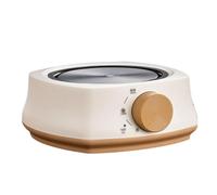 Piastra riscaldante portatile, piastra riscaldante elettrica da 500 W, fornello tè, impermeabile e antideflagrante, regolabile, for picnic, tè all'aperto, caffè, fornello campeggio(White)