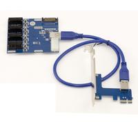 Piastra Riser Convertitore PCIe 1X A 4 Porte PCIe - Mining Bitcoin
