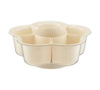 Piastra rotante Hot-Pot, cestino di scarico a caldo, piastra rotante, vassoio per verdure diviso, da portata Veggie Hot Pot | Ruotare il cesto per la frutta per picnic, cucina
