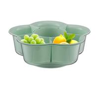 Piastra rotante Hot-Pot, cestino di scarico a caldo, piastra rotante, vassoio per verdure diviso, da portata Veggie Hot Pot | Ruotare il cesto per la frutta per picnic, cucina