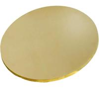 Piastra rotonda d'ottone, lamiera d'ottone, Lamiera tonda in ottone, spessore 6 mm, in lega di rame, cerchio pieno, adatta for lavorazione dei metalli, progetti fai da te e uso industriale.(Diameter 5