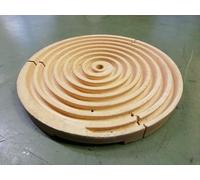 PIASTRA ROTONDA IN CERAMICA REFRATTARIA di Ø 217 mm