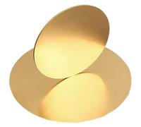 Piastra rotonda in ottone, 2 Pcs Brass Round Discs 0.8mm Thick Diameter 10-85mm For Jewelry Making Crafts DIY(2Pcs0.8 * 50mm)