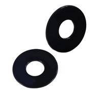 Piastra Rotonda per Interruttore a Tre Vie Chitarra Elettrica | Plastica Nera Scritte Dorate, 2 Pezzi Inclusi, Ricambio per Liutai e Chitarristi