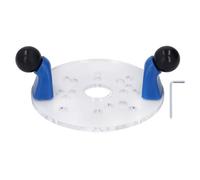 Piastra router universale piastra trasparente in PVC stabile piatto pre -perforato fori per progetti di lavorazione del legno e intaglio fatto a mano professionali con chiave