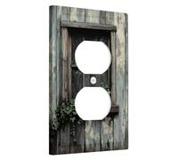 Piastra rustica per interruttore finestra decorazione in stile vintage in legno per la casa decorazione da parete primavera ed estate per cucina camera da letto dimensioni standard uscita
