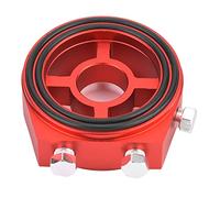 Piastra Sandwich Filtro Olio, Piastra Radiatore Filtro Olio con Vite Adattatore Radiatore Filtro Olio in Lega di Alluminio per Auto