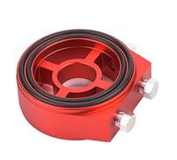 Piastra Sandwich Filtro Olio, Piastra Radiatore Filtro Olio Piastra Sandwich Radiatore Filtro Olio in Lega di Alluminio con Vite per Auto