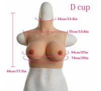 Piastra seno in silicone più sottile forma seno coppa B C D per cosplay...