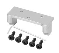 Piastra servo in alluminio Supporto servo in metallo per parte di aggiornamento per auto cingolata HBX 2098B 1/24 RC (Argento)