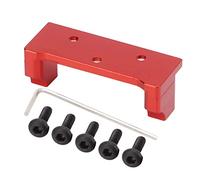 Piastra servo in alluminio Supporto servo in metallo per parte di aggiornamento per auto cingolata HBX 2098B 1/24 RC (Rossa)
