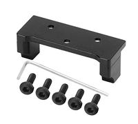 Piastra servo in alluminio Supporto servo in metallo per parte di aggiornamento per auto cingolata HBX 2098B 1/24 RC (Nera)