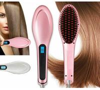 Piastra Spazzola Elettronica Ionica LCD Snoda Liscia Per Capelli Ferro Ceramica