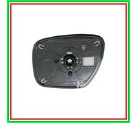 PER MAZDA 5 VETRO + PIASTRA DX CURVO CROMATO PER SPECCHIETTO RETROVISORE