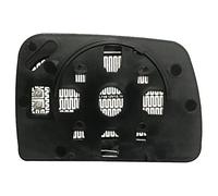 Piastra Specchio Retrovisore realizzato per BMW X5 E53 dal 1999 al 2006 lato SX risc. asf. Blu v.Ret. el 51163404625