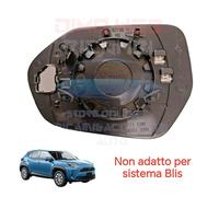 PIASTRA SPECCHIO SPECCHIETTO VETRINO TERMICO DX TOYOTA YARIS CROSS 5 PORTE