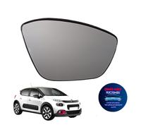 PIASTRA SPECCHIO SPECCHIETTO VETRO VETRINO DESTRO DX PER CITROEN C3 DAL 2016