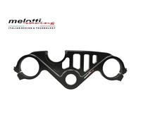 PIASTRA STERZO SUPERIORE STRADALE NERA MELOTTI RACING PER YAMAHA R6 2006-2024