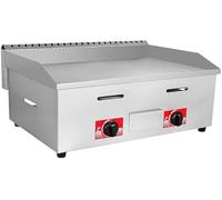 Piastra superiore piana commerciale dell'acciaio inossidabile con calore rapido e controllo doppio per la cottura del controsoffitto