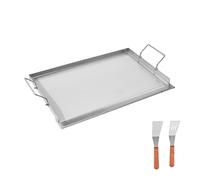 Piastra Superiore Piatta in Acciaio Carbonio Universale Padella 585x365 mm