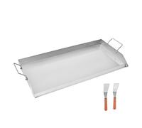 Piastra Superiore Piatta in Acciaio Inox Universale Padella 809x370 mm