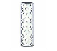 PIASTRA SUPPORTO - 10 PIASTRE GIUNZIONE DIRITTA TIPO PESANTE ACCIAIO INOX