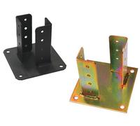 PIASTRA SUPPORTO - 2 SUPPORTI PER TRAVI CON PIASTRA DI FISSAGGIO