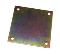 PIASTRA SUPPORTO 6 STAFFE PIASTRE DI FISSAGGIO QUADRATE ACCIAIO TROPICALIZZATO