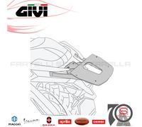 Piastra Supporto Attacco Bauletto Posteriore Givi Per Sym ADX TG 400 2025 SR7072
