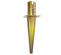 PIASTRA SUPPORTO PER TRAVI TONDE A TERRENO IN ACCIAIO TROPICALIZZATO